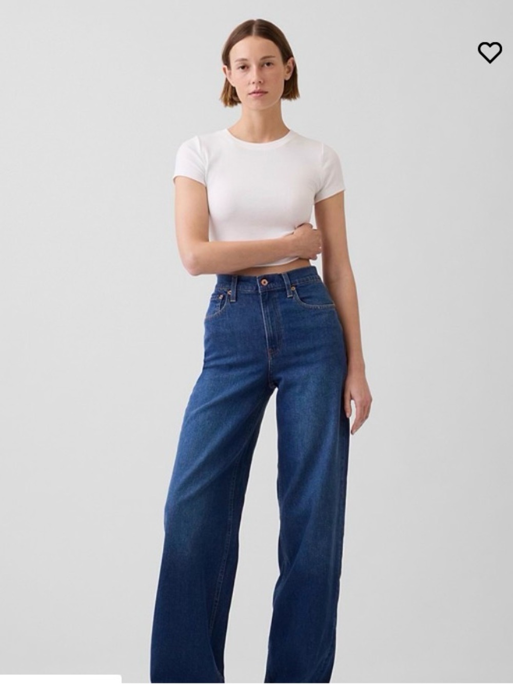 GAP Women's Slim High-Rise Jeans in Blue Denim